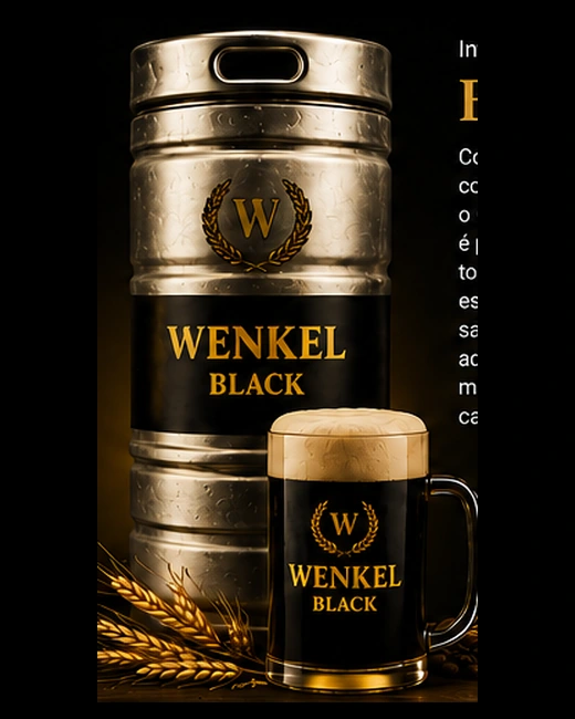 Barril e caneca do Chopp Black Wenkel
